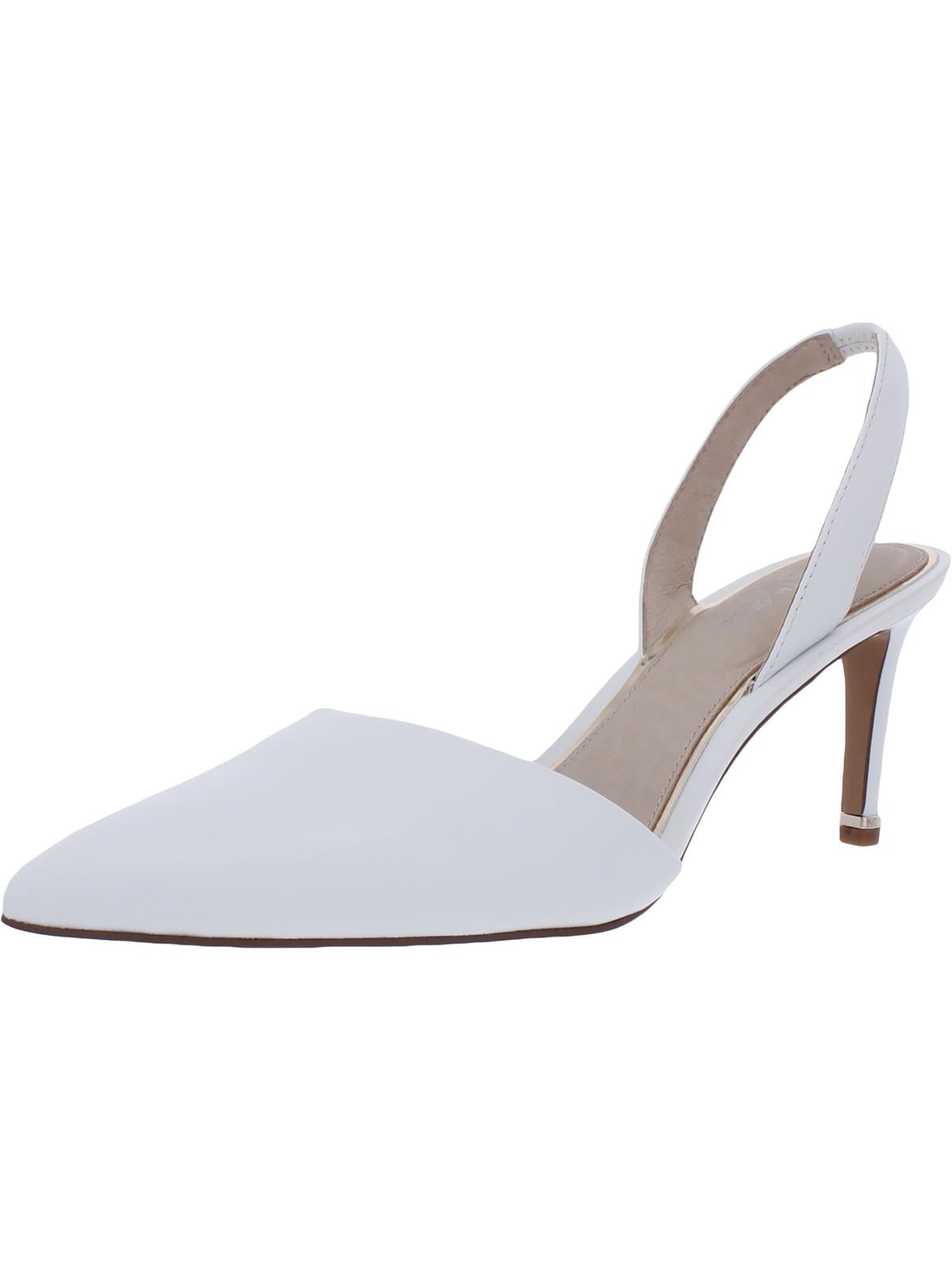Womens Riley 70 Slingback Heels White 