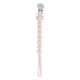 thumbnail image 5 of Silicone Teether, Sooth Stainless Steel Buckle Soft Baby Pacifier Bead Chain  For Biting ANGGREK Rosa, 5 of 8