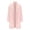 Pink, variant on Long Winter Coats for Women Open Front Fluffy Fleece Lined Casual Wrap Coat Gray S