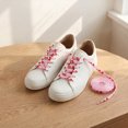 thumbnail image 6 of INSPIRE CHIC Heart Printed Cute Flat Shoelaces for Sneakers and Boots - 1 Pair of Colorful Laces Pink-Red Rose 120cm/47.2", 6 of 6