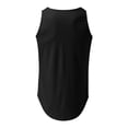 thumbnail image 2 of Débardeur pour Hommes pour Tenue de Plage Décontractée Performance Sans Manches Col Rond Couleur Unie Chemise d'Été Coupe Décontractée Haut pour Hommes, 2 of 6