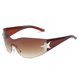 thumbnail image 5 of Gafas de sol personalizadas integradas con estrella de cinco puntas sin marco retro europeas y americanas de moda, 5 of 5