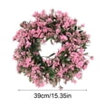 thumbnail image 3 of Spring Wreaths for Outdoors Window Ornaments, House Decorations Front Door Fake Wreath, Hanging Decor Home Outdoor Wreaths for Wall, 3 of 7