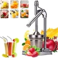 thumbnail image 1 of Cast Iron Juicer Hand Press,Effective Stainless Steel Manual Juicer Fruit Squeezer, Stainless steel material, easy to clean, Easy to Use,Home and Kitchen Essentials, 1 of 7