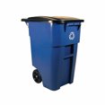 thumbnail image 1 of Brute® Recycling Rollout Container With Lid, Blue, 1/Case, 1 of 2