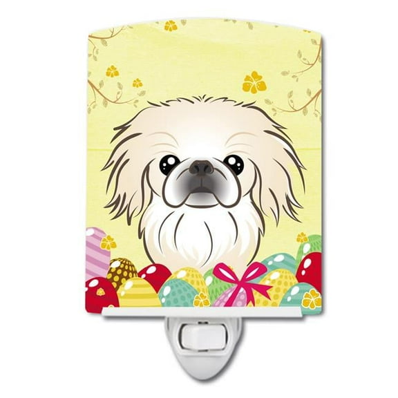 Pekingese Easter Egg Hunt Ceramic Night Light