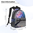 thumbnail image 4 of Lsque Elephant Fireworks Celebration Classic Casual Backpack - Large Capacity Water-Resistant Backpack for School, Work, Travel, and Outdoor Activities, 4 of 8