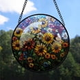 thumbnail image 2 of Sunflower Stained Glass Suncatcher, Sunflower Christmas, Sunflower Stained Glass Decor, Ornament Christmas for Families, Christmas Relaxing Gifts for Women ixtmrO, 2 of 5