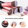 thumbnail image 3 of LAICAIW 14pc Professional Makeup Brush Set - Eyeshadow Brush Kit, Blush Applicator, 3 of 7