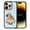 French Bulldog Butt Looking Back, variant on WIRESTER Shockproof Soft Rubber Cover Case for Apple iPhone 14 Pro 6.1" 2022, French Bulldog Butt Looking Back On Light Blue Background