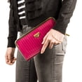 thumbnail image 7 of Women's Glossy Clutch Evening Wristlet Wallet Purse with Cell Phone Compartment (Fits up to 6.25In x 3.1In), 7 of 7