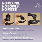 No Gray Quick Permanent Hair Color Shampoo, Dark Brown, 8.45 fl oz