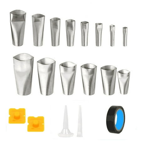 

Reusable Sealing Nozzle Finishing Tool 2024 New Stainless Steel Caulking Nozzles Kit Reusable Applicator Tool Universal Rubber Nozzle Tool Set For Kitchen Bathroom (19pcs) Drill Sharpener Masonry