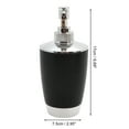 thumbnail image 4 of Unique Bargains 1 Set Elegant Soap Pump Dispenser Toothbrush Holder and Soap Dish Set for Bathroom for Laundry Rooms Black, 4 of 6