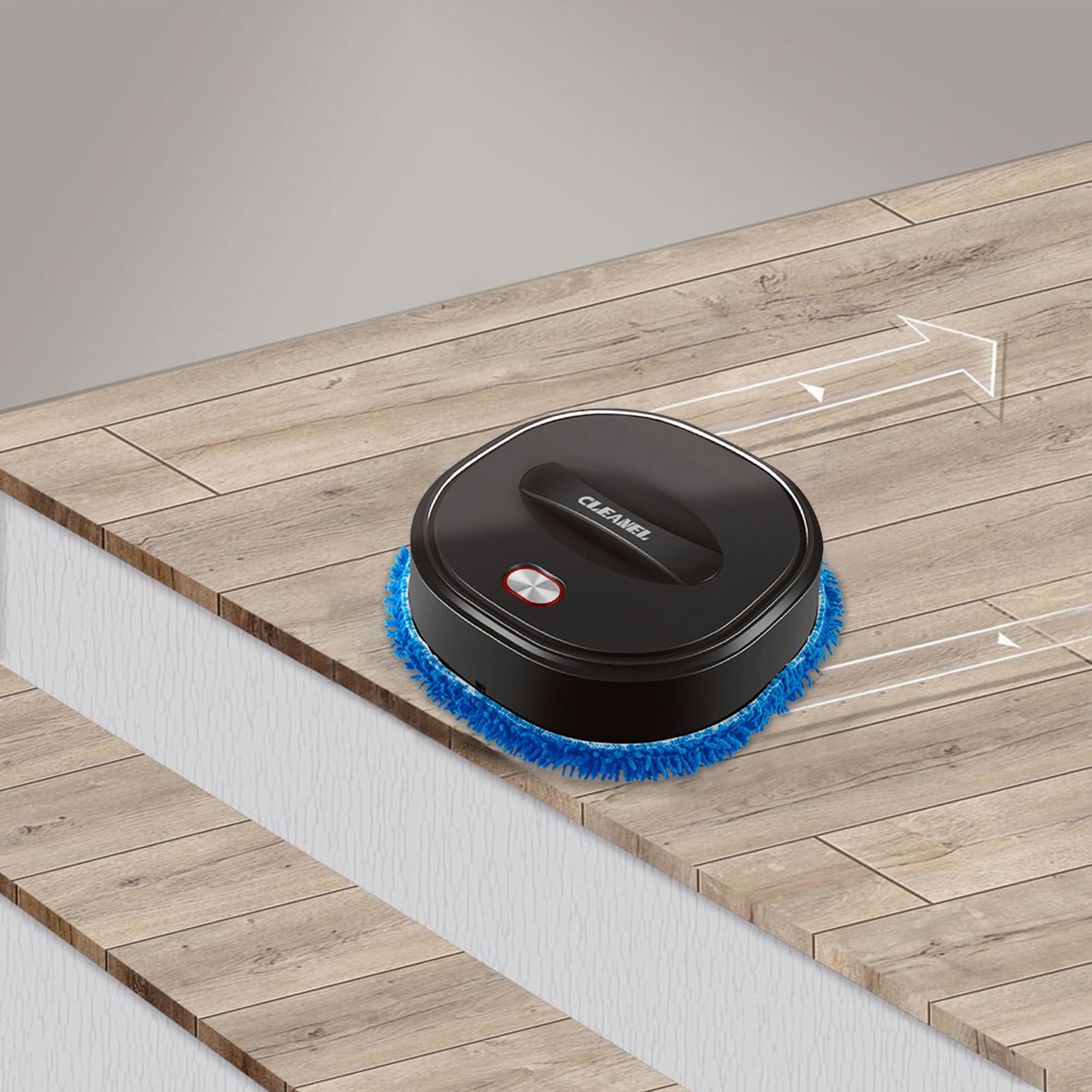 Robot Vacuum Cleaner,Sweeping Robot, Slim Quiet,Cleans Hard Floors To Medium-Pile Carpets,Integral Multiple Cleaning Modes Vacuum Black Free Size