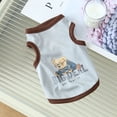 thumbnail image 2 of Ropa de verano para perros, ropa fina para mascotas, chaleco transpirable de dibujos animados para perros, ropa para gatos, ropa de osito de peluche, 2 of 6