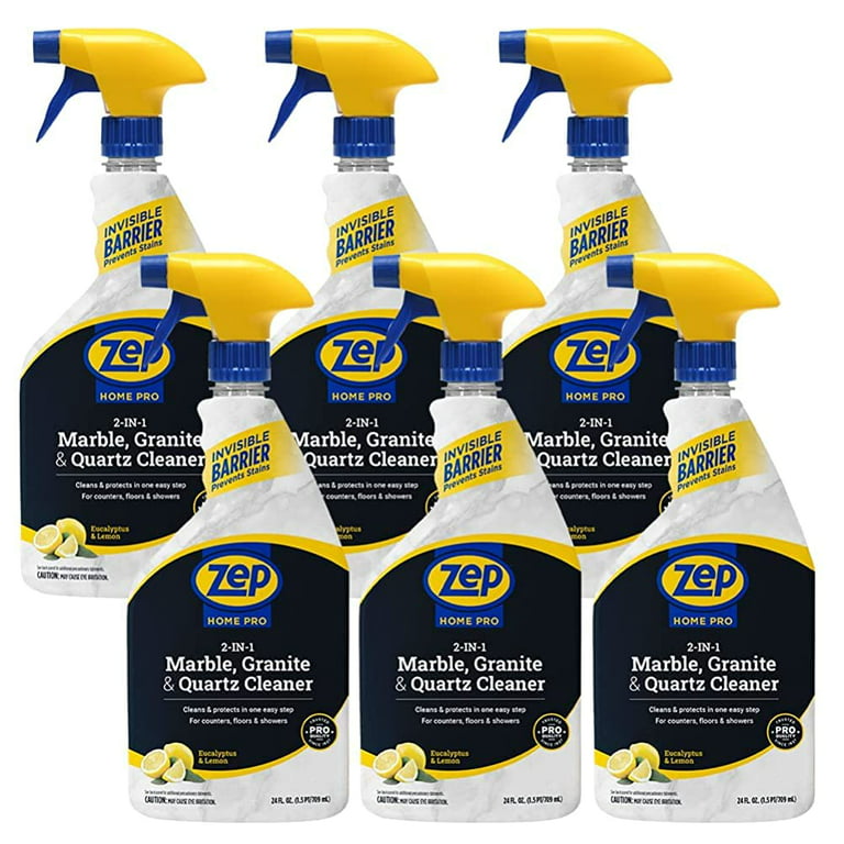 Zep Home Pro 2 In 1 Marble Granite And Stone Cleaner 24 Fl Oz Case Of 6 R49706 Trusted Cleaning Power Now Refreshing Scents Family Friendly Formulas Com