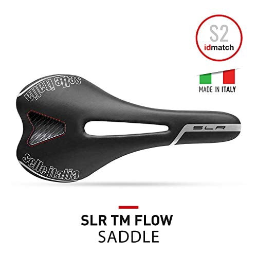 Selle Italia SLR TM Flow Road Bike Saddle - Comfortable MTB and Road  Bicycle Seat with Abrasion-