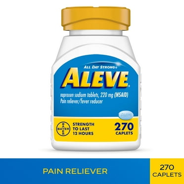 Aleve Caplets Naproxen Sodium Pain Reliever, 270 Count