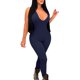 thumbnail image 1 of Gibobby pantalones siameses de pierna ancha Mono multicolor informal deportivo delgado con cuello colgante y nalgas sin espalda para mujer(Azul marino， M), 1 of 5