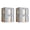 A, variant on lanema 4 Pieces Sturdy Canvas Fabric Storage Bins Featuring Viewable Panels
