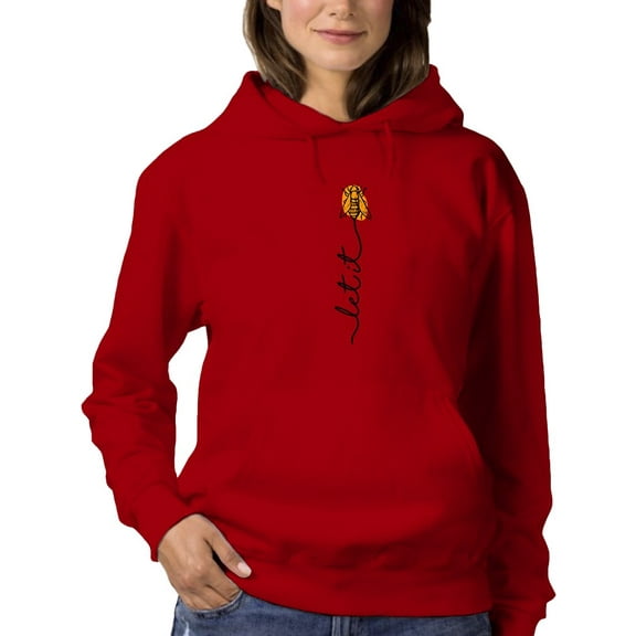 Let It Tagline Hoodie Women -GoatDeals Designs, Female x-Large