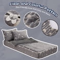 thumbnail image 4 of Btargot Zipper Comforter for Kids Moon Satrs Glow-in-the-Dark Space Theme Plush Bedding Set, 4 of 12