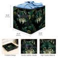 thumbnail image 3 of Wolf Foldable Toy Box with Handle, 10.8"x10.5"x10.6", Large Capacity for Toy and Clothes Storage, 3 of 6