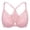 Pink, variant on Exerin Racerback Full Figure Underwire Women's Front Close Bra Seamless Unlined Bra(Black,34DD)