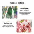 thumbnail image 6 of Lifellery Christmas Tote Bag, Reusable Christmas Bag with Cute Pattern Design Cloth Basket for Candy, Bring Warm Wishes, Durable, 6 of 7