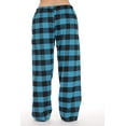 thumbnail image 3 of Pantalones de pijama de franela a cuadros Buffalo para mujer con bolsillos Adepaton CJWUS-4436, 3 of 3