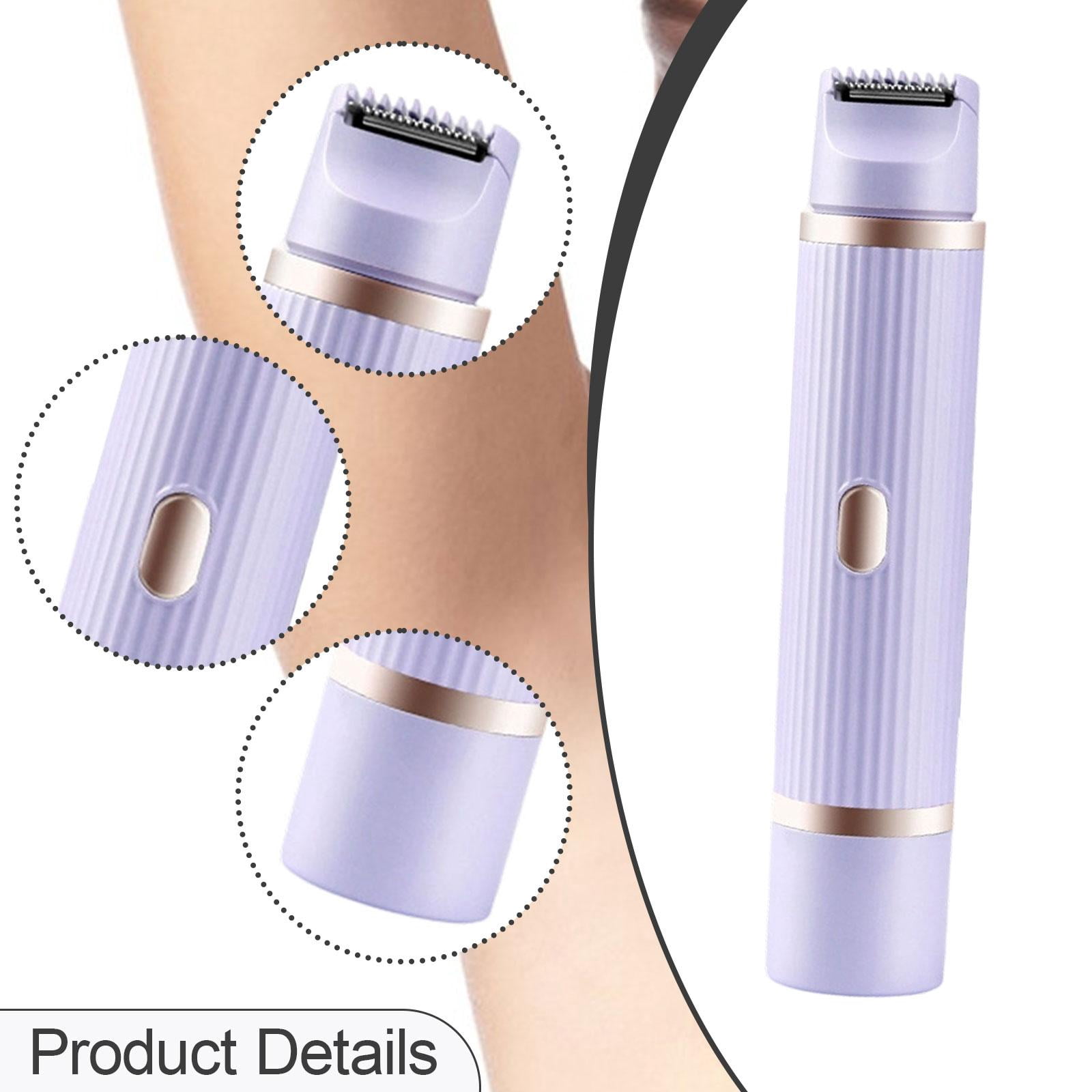 TOOYFUL Lady Shaver Double Heads Detachable Facial Hair Remover for Lips Arms Shower Violet