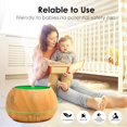 thumbnail image 4 of LAICAIW Aromatherapy Essential Oil Diffuser 1000ml 20Hours Wood Grain Aroma Diffuser with Timer Cool Mist Humidifier for Large Room, Home, Baby Bedroom, Waterless Auto Shut-Off, 7 Colors Lights Chan, 4 of 6