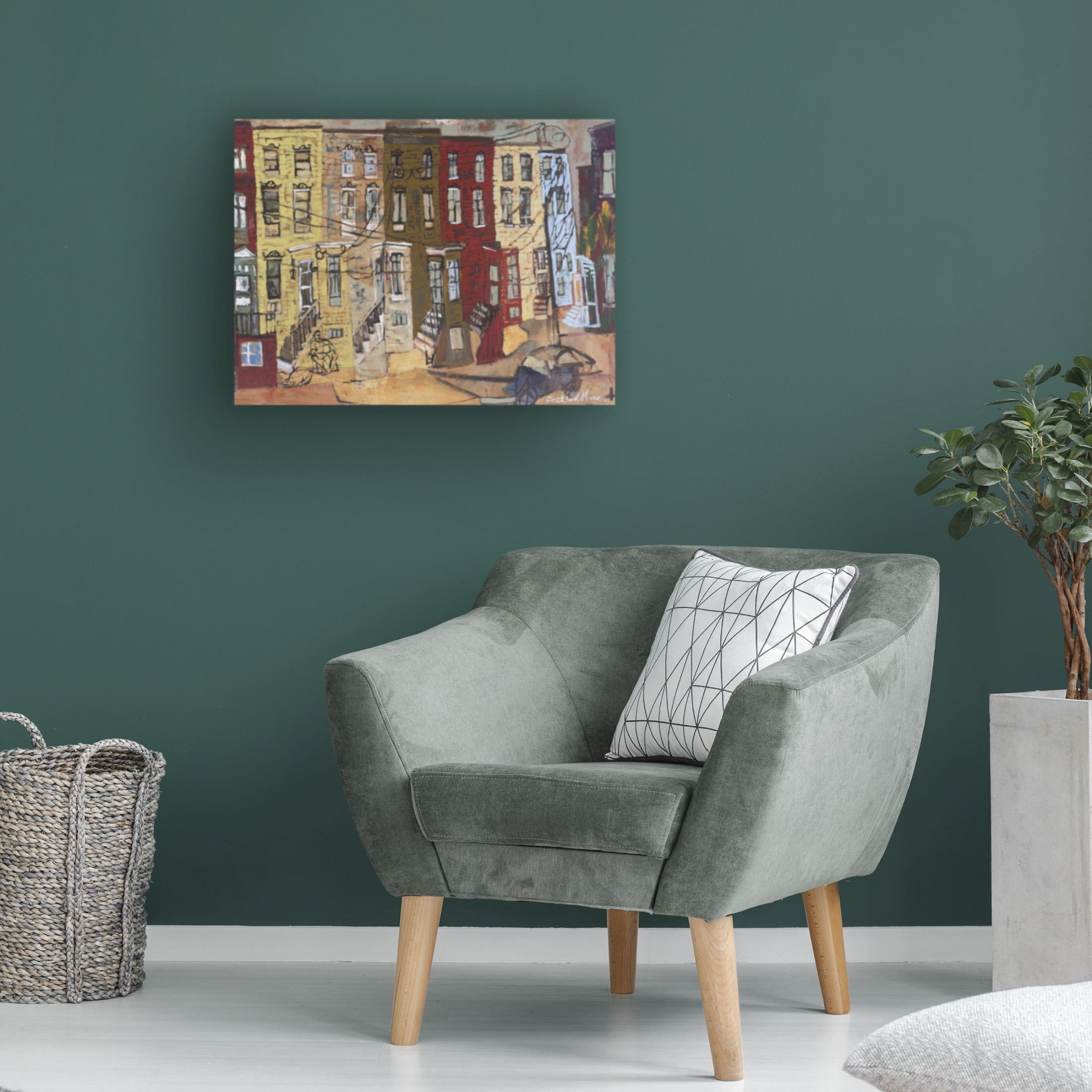 Canvas Wall Art - Erin McGee Ferrell 'Portland I' Wall Art for Living Room, Bedroom, or Office Décor by Trademark Fine Art - 32 x 24 Inches
