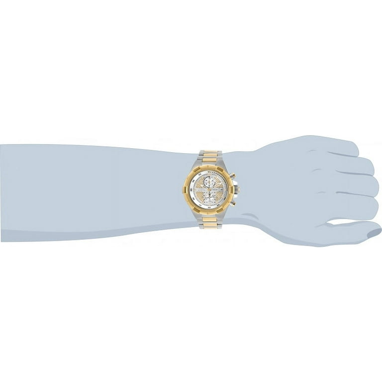 Invicta 28120 Men s Aviator 50.5mm Two Tone Stainless Steel Watch