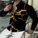 thumbnail image 1 of Camisa de hombre con empalme de rayas de lujo cómoda con botones de manga larga camisa de solapa de traje de material suave y cómodo camisa de hombre, 1 of 6