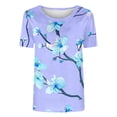 thumbnail image 4 of Perfectbot Women's Cute Print Crew Neck T-Shirt Short Sleeve Casual Daily Summer Top Tee, 4 of 5