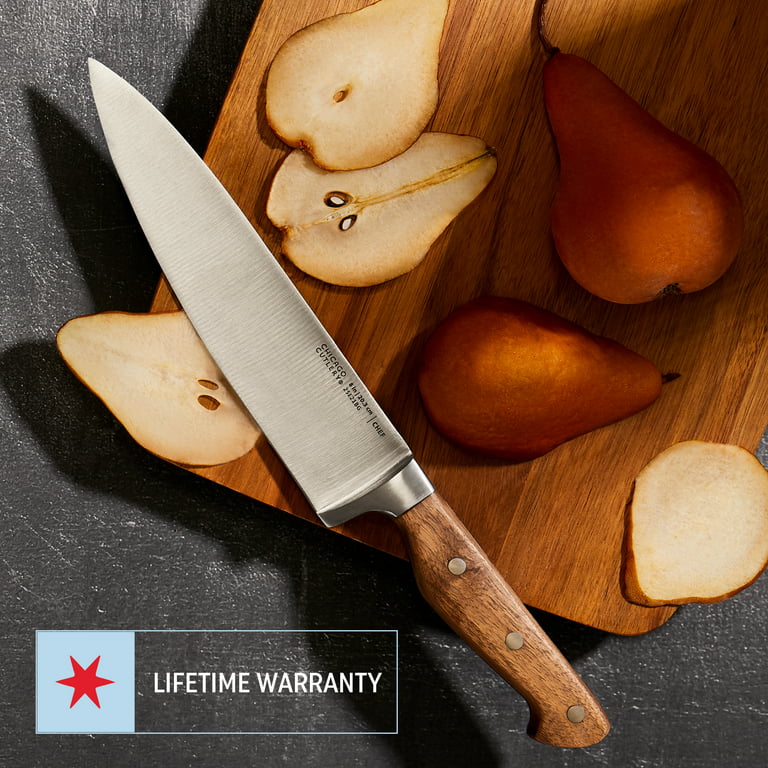 Chicago Cutlery Essentials 15-Piece Kitchen Knife Set with Wood Block 