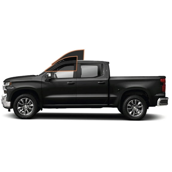 MotoShield Pro Premium Professional 2mil Precut Ceramic Window Tint Film for 2019-2021 Chevrolet Silverado 1500 Crew Cab — (Front Driver/Passenger 15%) + Lifetime Warranty