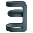 thumbnail image 3 of Winslow Performance Velvet Barrel Accent Chair in Cadet Blue, 3 of 10
