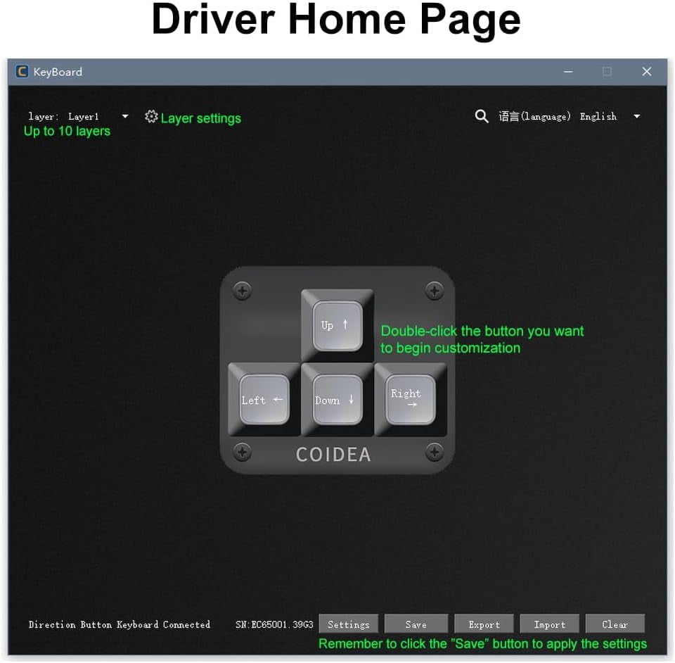 Mini 4-Key Mechanical Gaming Keypad – Programmable WASD Arrow Pad, Hot Swappable Red Switches, Metal Panel, Win/Mac Compatible