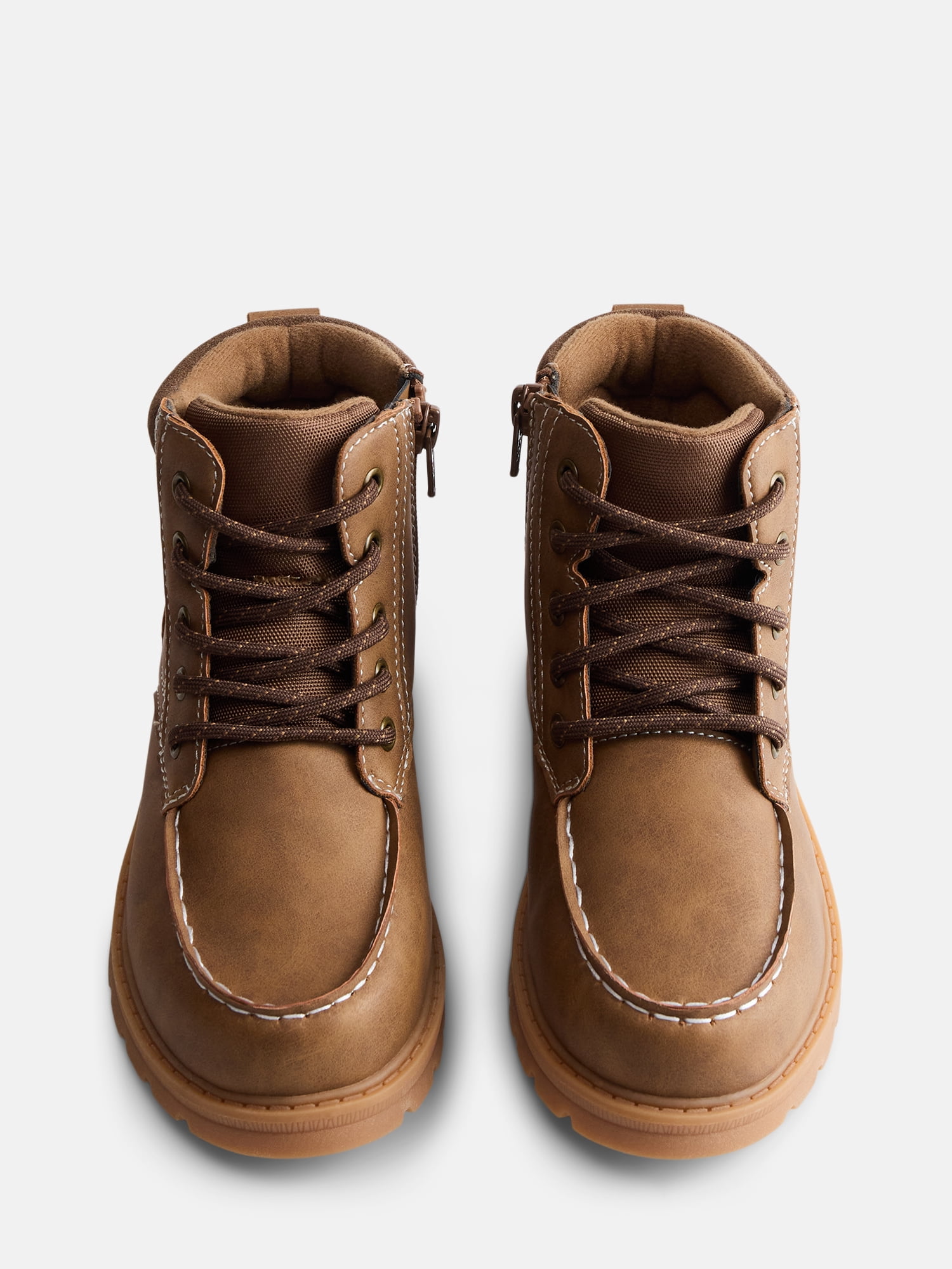 Wonder Nation Little and Big Boys Moc Toe Boots