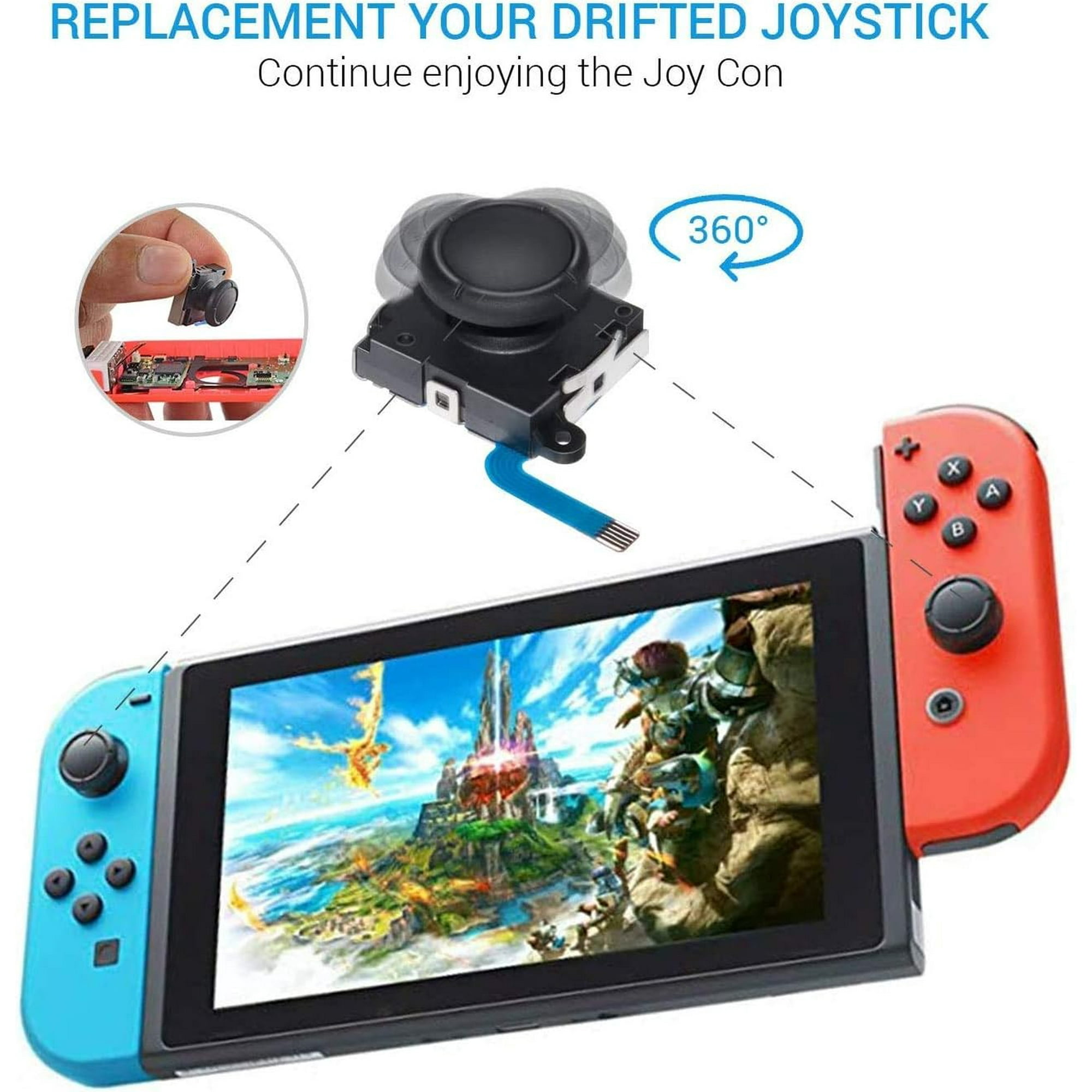 LAICAIW Original 3D Analog Joystick Joy-Con Replacement Left/Right