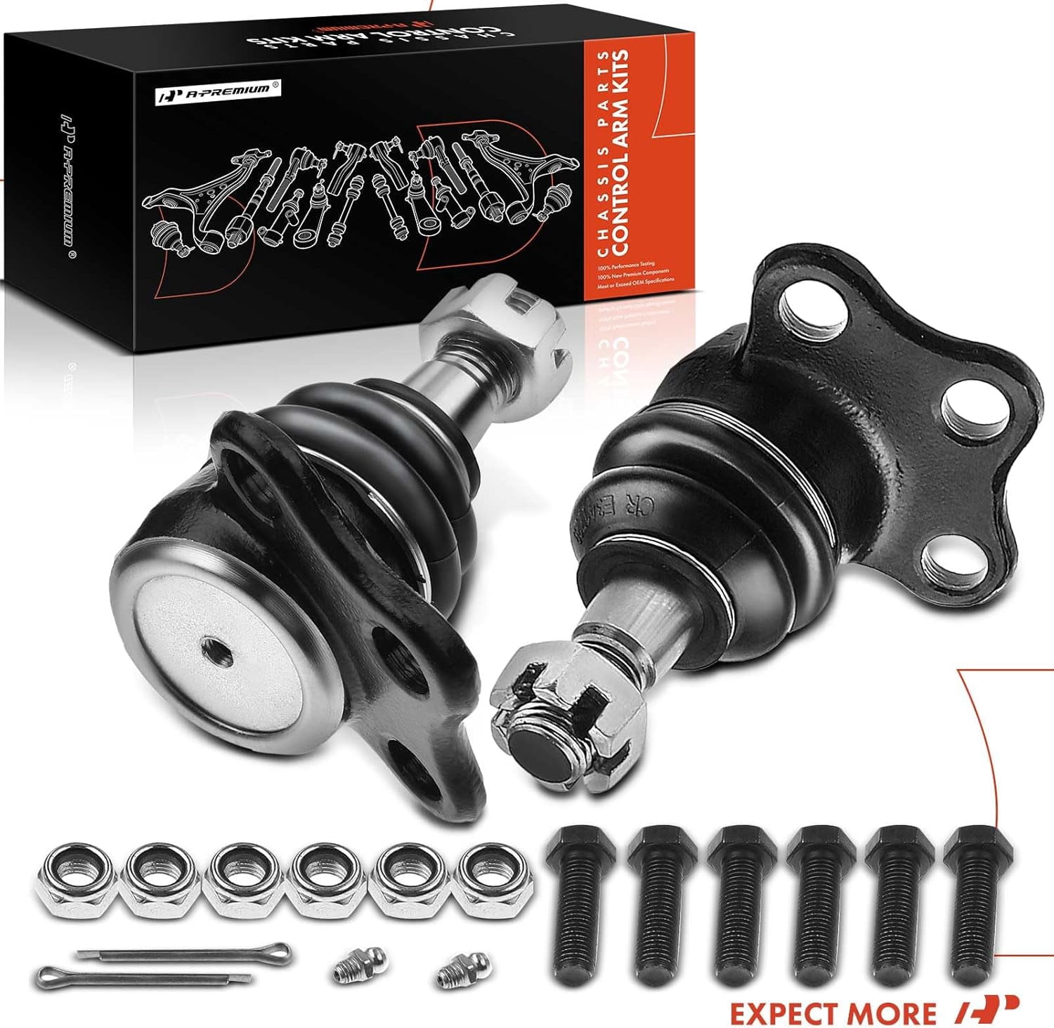 A-Premium Front Upper Ball Joints Set Compatible with Dodge Durango 2000-2003 Dakota 2000-2004 2-PC Set