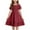 Style1-Wine, variant on Xdegoge Kids Clothing Dresses for Toddler Girls 6T Flutter Sleeve Summer Flowy Dress Trendy Ruffle Smocked Casual A-Line Loose Tiered Swing Flutter Beach Boho Sun Dresses Vestidos Rojos