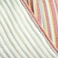 thumbnail image 3 of Lush Decor 100% Cotton Tracy Stripe Kantha Pick Stitch Yarn Dyed Cotton Woven Throw Rust/Yellow Single 50X60, 3 of 5