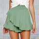 thumbnail image 2 of Falda skate para mujer. Mini shorts de playa cruzados. Shorts de lino con volantes y cintura alta, cintura elástica para looks informales, para ir a nadar o para llevar con ropa urbana. Combínalos, 2 of 5