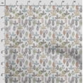 thumbnail image 3 of Soimoi Leaves Print, Silk Fabric, Decor Sewing Fabric by The Yard 42 Inch Wide,Decorative Fabric for Shirts Suits Ties, Multicolor, 3 of 5