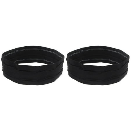 2 Count Sports Headband Running Headbands Hair Sweat Black Bandana Hairband Fitness for Yoga