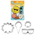 thumbnail image 2 of R&M International 5106 Summer Time Cookie Cutters, Ice Cream Cone, Sunshine, Sunglasses, Flower, 4-Piece Set,Silver, 2 of 2